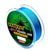 2 PCS PROBEROS 4 Edited 100M Strong Horse Fish Line, Line number: 4.0 / 40LB(Blue)