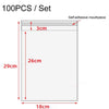 2 Sets CPE Matte Self -Sealed Bag Data Cable Phone Case Packaging Bag, Size:18x29cm