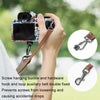 Cwatcun H90 Dual Camera Leather Strap Adjustable Multi-functional Convenient Camera Shoulder Strap, Color: 2.0 Brown