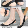 Thin Ice Silk Shallow Heels Invisible Socks Silicone Anti-Slip Palm Socks, Size: One Size(Black)