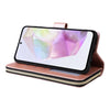 For Samsung Galaxy A26 5G 9-Card Slots Zipper Wallet Bag Leather Phone Case(Rose Gold)