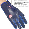 Winter Outdoor Riding Sports Waterproof Touch Screen Glove, Size: XXL(H041 Black)