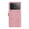For Xiaomi Redmi K70 5G / K70 Pro 5G European Floral Embossed Leather Phone Case(Pink)