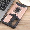 For Samsung Galaxy S24 FE 5G Camera Shield Card Slot PC Hybrid TPU Phone Case(Rose Gold)
