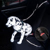 Pet Dual-purpose Car Reflective Seat Belt Dog Leash(Black)