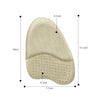 2pairs GEL Sweat-absorbing and Breathable Forefoot Pad High Heels Anti-slip Mat(Transparent)