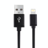 1m 3A 8 Pin to USB Data Sync Charging Cable for iPhone, iPad, Diameter: 4 cm(Black)