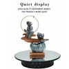 20cm USB Electric Rotating Turntable Display Stand Video Shooting Props Turntable for Photography, Load: 8kg(Black Mirror)