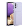 For Samsung Galaxy A52 5G / 4G Card Slot Design Shockproof TPU Protective Case(Purple)