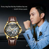 OLEVS 6661 Men Fashion Luminous Waterproof Mechanical Watch(Black + Gold)