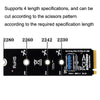 5pcs NGFF M.2 Rotor PCI-E Channel USB3.0 Transfer Card Graphics Extension Transfer(Black)