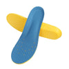 Shock Absorption Thickening Slow Rebound Soft and Comfortable Wicking Insole, Size:M(Yellow Bottom Mesh Dark Blue)