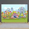 150 x 100cm Circus Amusement Park Ferris Wheel Photography Background Cloth(MDA18301)