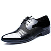 Flat Shoes Breathable Men Business Dress Shoes, Size:45(Black)