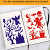 12pcs /Set Halloween Hollow Auxiliary Painting Wall Painting Template For Children