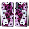 For Alcatel 1S (2020) / 3L (2020) Coloured Drawing Cross Texture Horizontal Flip PU Leather Case with Holder & Card Slots & Wallet & Lanyard(Chrysanthemum Pink White Purple)