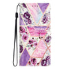 For Samsung Galaxy A26 5G Colored Drawing Leather Phone Case(Purple Marble)