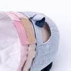 MZ7230 Bear Striped Pattern Soft Brim Caps Baby Cartoon Cotton Hats, Size: 46cm Adjustable(Pink)