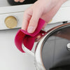 1 Pair Bowknot Silicone Insulation Clip Creative Kitchen Practical Gadgets(Pink)
