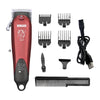 WMARK NG-103B Electric Hair Clipper Wireless LCD Display Hair Clipper(Red)