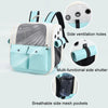 Breathable Cat Backpack, Grey, Foldable, Portable Pet Carrier Bag