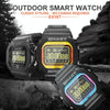 EX16T 1.21 inches LCD Screen Smart Watch 50m Waterproof, Support Pedometer / Call Reminder / Motion Monitoring / Remote Camera(Blue)