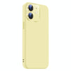 For iPhone 11 Nano Lens Cover Liquid Silicone Phone Case(Yellow)