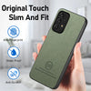 For Samsung Galaxy A52 Twill Fabric Leather Skin Back Phone Case(Green)