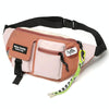 Y9574 Canvas Crossbody Single Shoulder Backpack Light Sports Chest Bag Orange+Lanyard