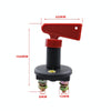 Car / Boat Battery Power Off Switch with 100A Terminal(Black Red)