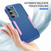 For Samsung Galaxy S25+ 5G TPU + PC Shockproof Protective Phone Case(Royal Blue + Pink)