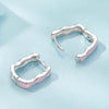 S925 Sterling Silver Pink Zircon Women Earrings(SCE1709)