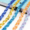 ZP0003015 Wave Shape Sequins Lace Belt DIY Clothing Accessories, Length: 25m, Width: 1.5cm(Black)