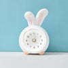 LED Night Light Cartoon Clock Desktop Animal Piggy Bank(Rabbit)
