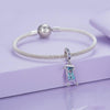 S925 Sterling Silver Blue Purple Magic Carpet DIY Pendant Bracelet Accessories Loose Beads Jewelry
