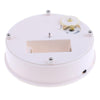 20cm 360 Degree Electric Rotating Turntable Display Stand Photography Video Shooting Props Turntable, Load 1.5kg, Powered by Battery & USB(White + Black)