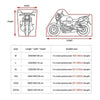 Motorcycle Rain Sun Protection Cover Oxford Cloth Dustproof With Anti-theft Buckle, Size: XL
