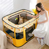 Foldable Pet Playpen, M (Yellow) - Cat & Small Dog House, Whelping Box