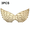 3 PCS Children Prom Dress Up Wings Elf Colorful Wings Party Costume Props(Gold)