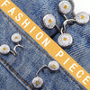 6 in 1 Nail-Free Detachable Button Jeans Waist Adjustment Buckle Set, Colour: 25mm (Black)
