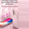 For Samsung Galaxy A82 5G XINLI Straight 6D Plating Gold Edge TPU Shockproof Case(White)