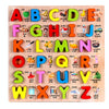 Baby Kids Wooden Puzzles Toys Educational Jigsaw Board Puzzle Toys Cognitive Plate(Capital Letter)