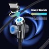 CC56 8 Pin + Type-C/USB-C + Micro USB Magnetic Interface Dust Plug Rotating Data Charging Cable, Cbale Length: 2m(Silver)