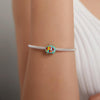 S925 Sterling Silver Mini Color TV Beads DIY Bracelet Necklace Accessories