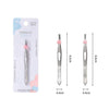 2pcs / Set A011 Bevel Flat Stainless Steel Eyebrow Clip Non-slip Eyebrow Clip