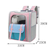 Foldable Cat Backpack Grey - Breathable Carrier Bag for Cats up to 7.5kg