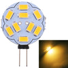 G4 9 LEDs SMD 5730 180LM 2800-3200K Stepless Dimming Energy Saving Light Pin Base Lamp Bulb, DC 12V (Warm White)