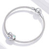 S925 Sterling Silver Sweet Candy Heart Beads DIY Bracelet Necklace Accessories