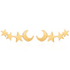 Simple Moon Star Stud Earrings for Women Birthday Gift Jewelry(Gold)