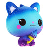 3 PCS Ice Cream Cat Cute Soft Squeeze Scented Toy Gift for Kid Size:11*7*8cm(Purple starry sky)